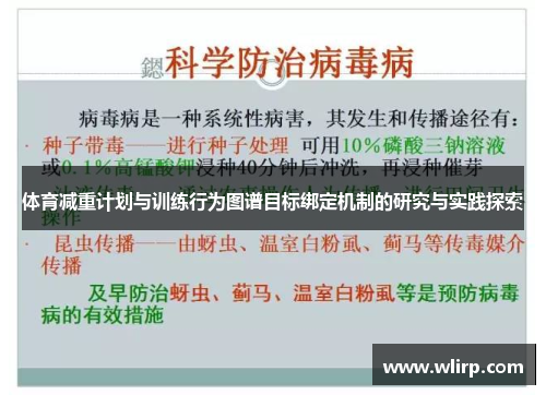 体育减重计划与训练行为图谱目标绑定机制的研究与实践探索